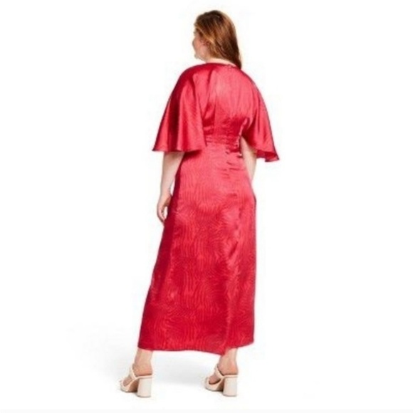 Fe Noel X Target Palm Leaf Contrast
Print Flutter Sleeve Maxi Dress - Picture 3 of 6